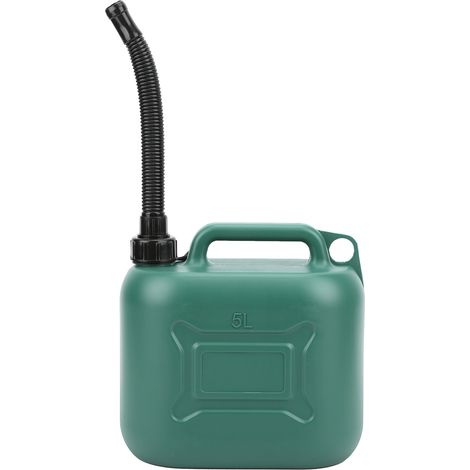 Jerry Can ABS en plastique portable bidon de gaz style militaire réservoir d'huile approvisionnement industriel 5L vert