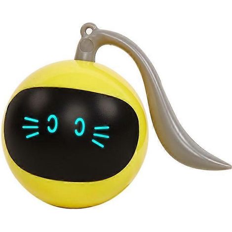 Automatisches Rotationsspielzeug für intelligente Katzen, elektrischer USB-Hüpfball, interaktive Katzenunterhaltung, zufällige Rotation, spielerische Stimulation.