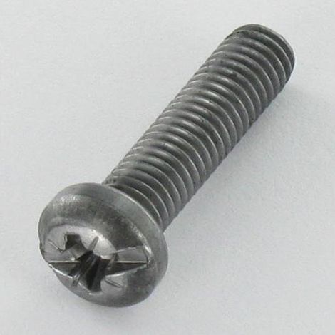 Vis métaux Tête cylindrique TC POZI et fendu M5X20 Acier brut-500 pièces