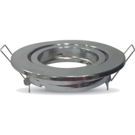 ARO orientable hierro redondo encastrable cromo