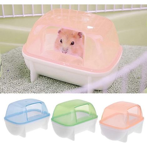 Salle de bain pour hamster, sauna, animaux de compagnie, petits animaux, lapin, chinchilla, nettoyage des toilettes (1/4)