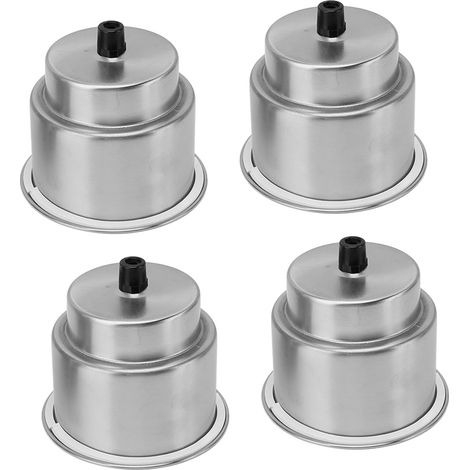 Set aus 4 wasserdichten, robusten und rostfreien Becherhaltern mit Abflussloch, für Boot, Wohnmobil, Auto, Armaturenbrett oder Arbeitsplatte. (1/5)