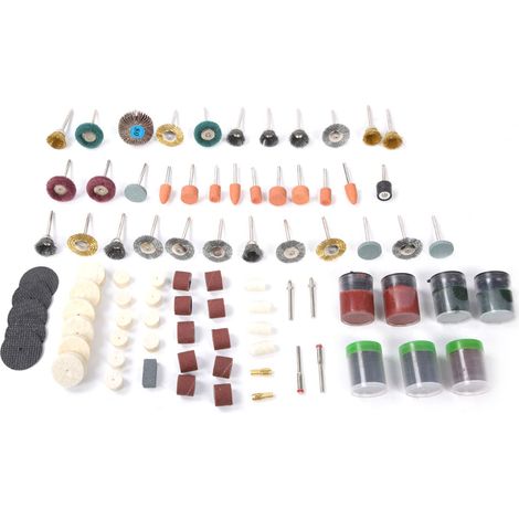 Ensemble de 262 accessoires pour outil rotatif, compatible avec mini-perceuse, meuleuse électrique et outil de polissage. (1/5)