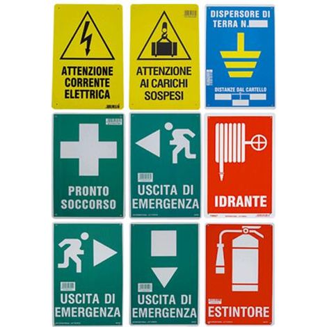 SEGNALETICA di SICUREZZA Cartello CASSETTA PRONTO SOCCORSO 30X20 cm
