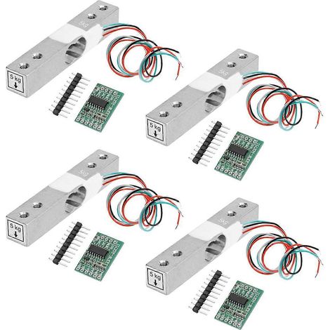 Capteur de poids à cellule de charge numérique, 4 jeux de cellules de charge de 5 kg HX711 AD-- (1/5)