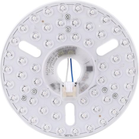 Remplacement de la Lumière du Ventilateur de Plafond Magnétique 6,3 "24 W Panneau LED 3 Couleurs Réglables, Kit de Rénovation (230V) (1/5)