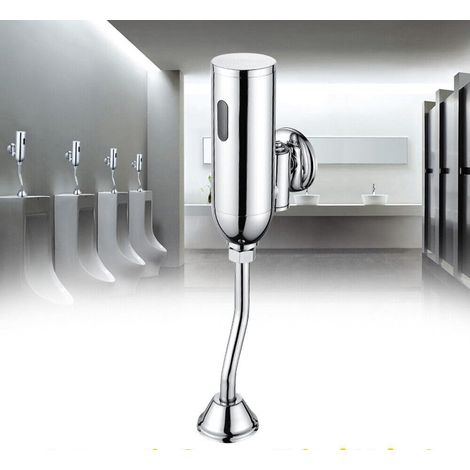 Descarga de urinario, Válvula automática de descarga de urinario con sensor de presión Inodoro infrarrojo de 1/2 pulgada Descarga de urinario 0,05Mpa-0,6Mpa para urinario Inodoro de baño (Batería no i (1/5)