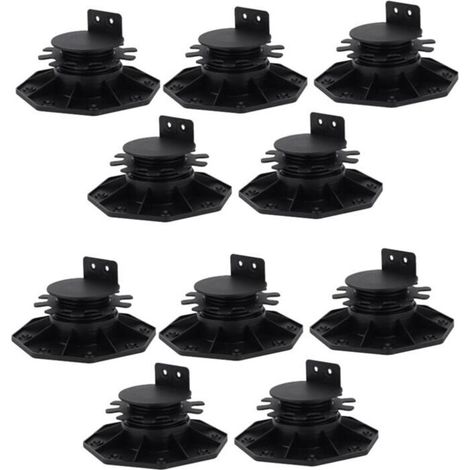 Paquet De 10 Supports Réglables Pour Plancher Flottant Socle De Fondation Hauteur Ajustable