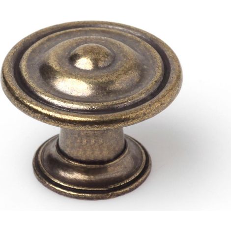 Pomo para Mueble  Estilo Clásico  Fabricado en Zamak  Acabado en Cuero Viejo  Medidas 303023 mm  Sistema de Fijación  Incluye Tornillos M4  2 Unidades -