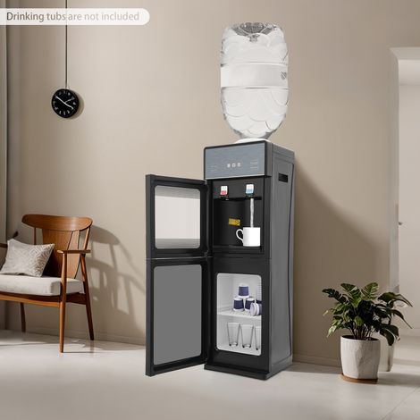 Senderpick – Distributeur d'eau sur pied – double sortie eau chaude et froide – chargement par le haut – compatible seaux 19L – design moderne et compact (1/5)