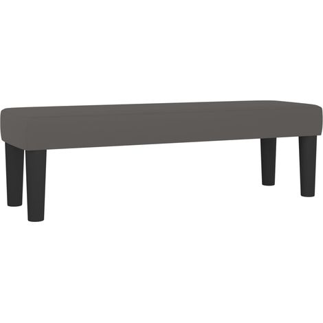 Banc d'entrée - Banc intérieur Gris 100x30x30 cm Similicuir fr9280 - Maison La Vie (1/5)