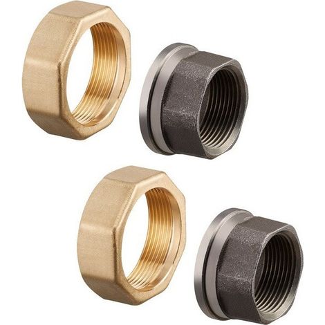 RACC. A MORSETTO 2 F + FILETTO BICCHIERE 1 1 / 4F PER REGUM.DN32 (da 2)
