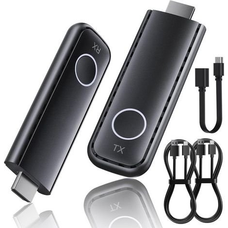 Trasmettitore e ricevitore HDMI wireless, decodifica 4K, uscita 1080p, portata di 50 metri, plug and play. (1/5)