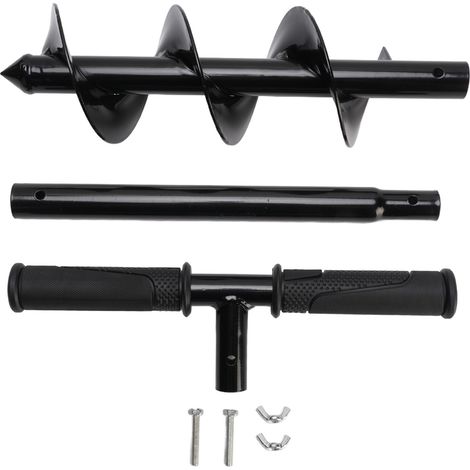Hand Operated Auger Drill Bit T Shaped Cold Rolled Steel Garden Auger Drill Bit Manual Hole Auger Drill Digger Bit (1/5)