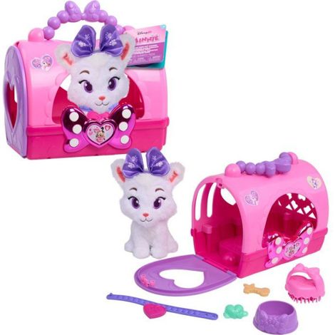 Sac de transport pour animaux - DISNEY - Minnie Mouse - Peluche chat incluse - 4 accessoires (1/4)
