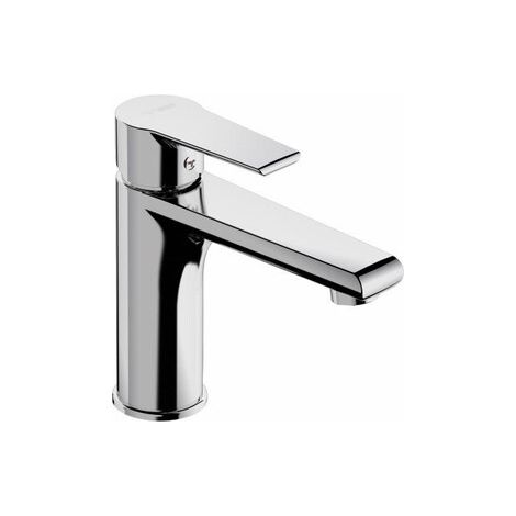 Mitigeur lavabo bec long chromé NF. Sans vidange (1/2)