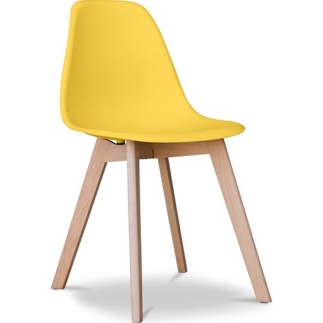 Sedia da pranzo - Stile Scandinavo - Denisse   Giallo