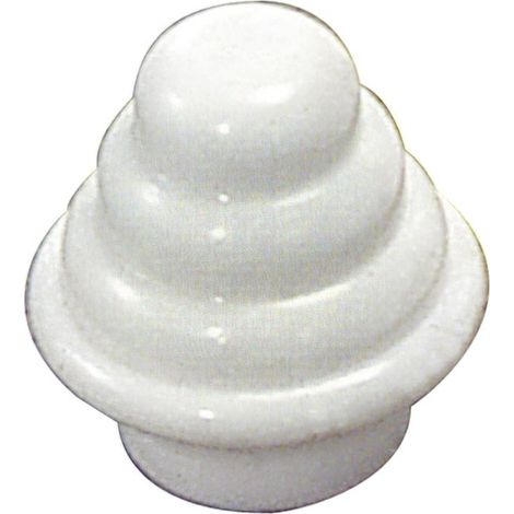 Terminal Barra Exterior Tubo 12 mm.Ø Blanco