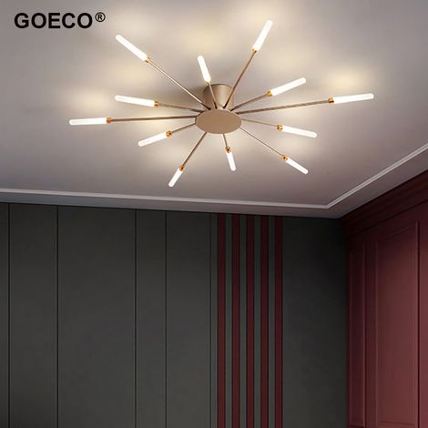 GOECO Plafoniere a LED Fuochi d'artificio Design Lampada da soffitto 12 teste 4000K Illuminazione a soffitto per soggiorno camera da letto sala da pranzo, diametro 80cm (1/4)