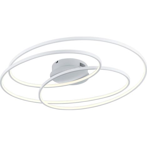 Gale Plafón Círculos Concéntricos Led Blanco Mate 50w Regulable L80 cm Trio Lighting (1/4)