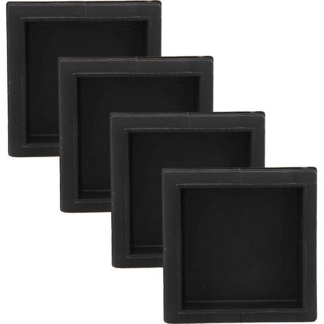 Bouchons tubulaires carrés en plastique, 50 mm (2 pouces), lot de 4 (1/5)