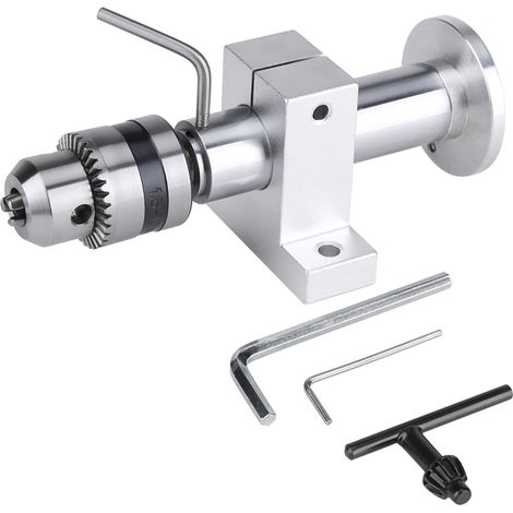 Tourillon rotatif de précision avec clé pour tour à bois mini DIY (1/5)
