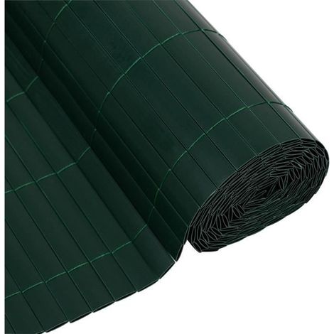 PVC-Doppelzaun - NATUR - 1 x 3 m - 1600 g/m² - Sichtschutz 4/5 - Anti-UV - Grün