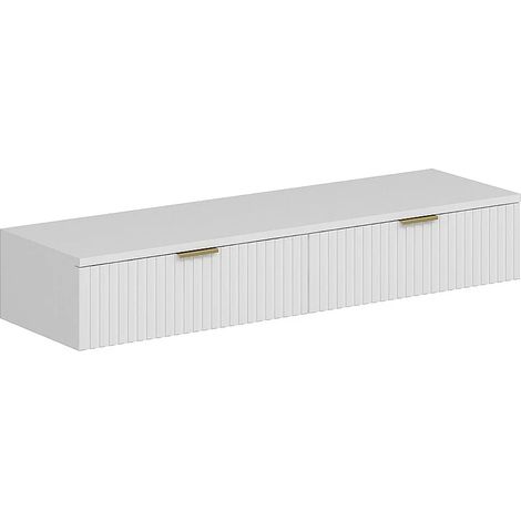 Consolle sospesa 2 cassetti Bianco - FRALYN