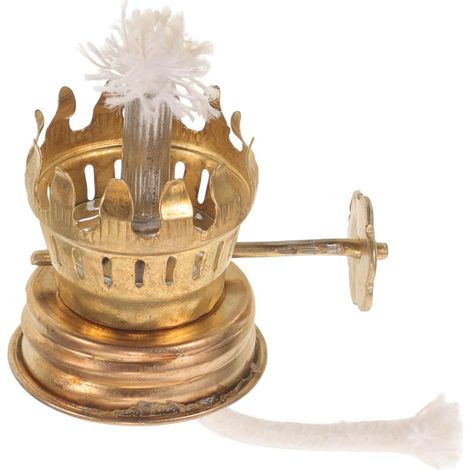 Socle de Lampe à Pétrole Vintage en Métal Trou Central Régulateur Pratique pour Brûleur de Lampe à Huile Remplacement Solide pour Amateurs à Pétrole (1/5)