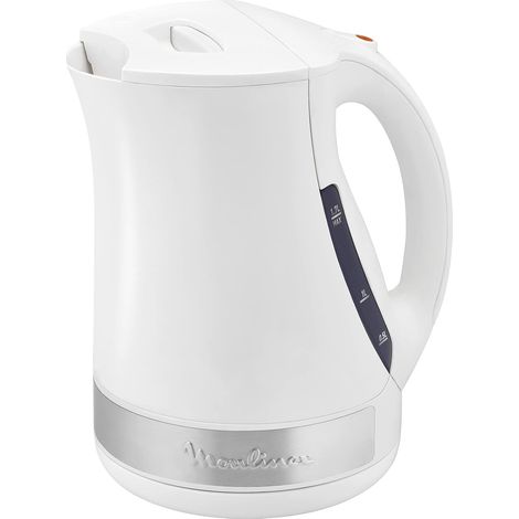 Bouilloire électrique 1,7 L Blanc, Température réglable 2400 W