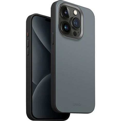 Custodia UNIQ Lyden DS per iPhone 15 Pro 6.1" con ricarica Magclick, blu-nero/blu slavato-nero (1/5)