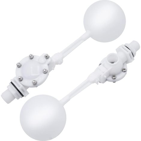 Float Valve, Water Float Valve with Adjustable Arm, 3/4" Tank Float Valve for Fish Tank Float Replacement Valve, Water Tank for Cattle Sheep, 1Pcs