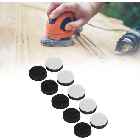 Die Schleifpads aus beflocktem EVA-Schaumstoff werden in 10er-Packs verkauft und sind jeweils 25 mm (1 Zoll) groß und gekräuselt. (1/5)