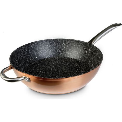 Sartén honda profesional de aluminio forjado - 32 cm (1/3)