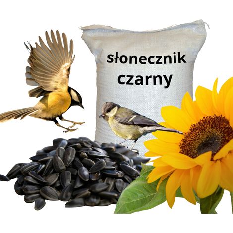 Schwarze Sonnenblumenkerne Futtermischung für Vögel im Winter TUR5 1 kg (1/5)