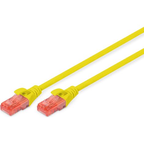 DIGITUS Patchkabel Cat6 UUTP 2xRJ45 3.0m gelb LSZH