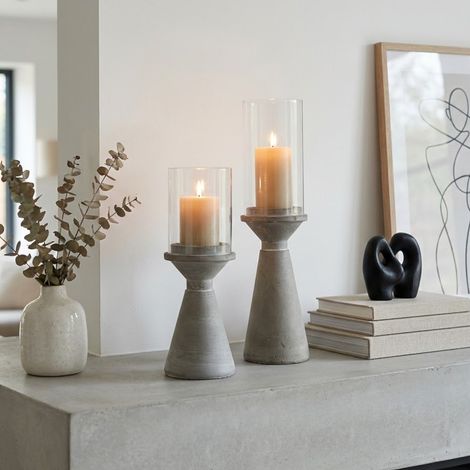 Relica Duo Concrete Candle Holder (1/3)