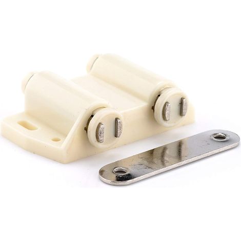 Modern minimalist suction cup type magnetic cabinet door rebound device, furniture hardware accessories, dual head magnetic rebound device 233 (beige). (1/4)