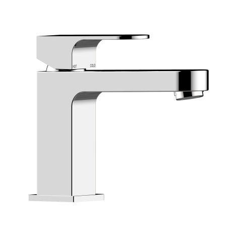 Mitigeur mécanique pour lavabo avec vidage et flexible en acier inoxydable chromé GILLO - BOSSINI Z00704030 (1/2)