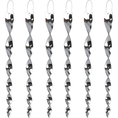 8pcs Tiges Rotatives Anti Oiseaux - Effet Réfléchissant Rotation Éolienne - Protection Fenêtres Jardins - Argenté (1/5)