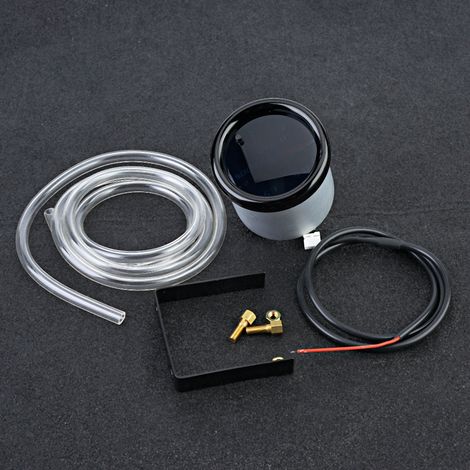 Manomètre de pression de turbo universel pour moto avec affichage LED 2" (52 mm) et capteur (1/5)