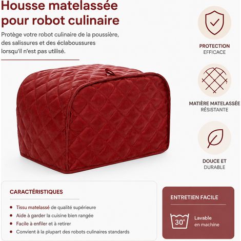 Housse de protection pour four d'extérieur bordeaux 190T imperméable réf 3806 18 × 15 × 1,2 cm 90 g – Livraison gratuite (1/5)