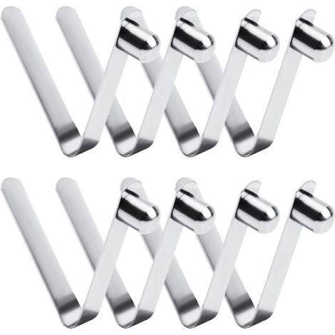 8pcs pinces à ressort, pinces à ressort pour kayak de 8 mm, à ressort à bouton-poussoir en acier inoxydable pour mât de tente à pagaie de camping (1/4)