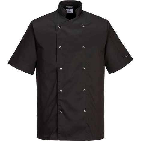 Giacca da cucina Cumbria Colore: Nero Taglia 4XL - Portwest