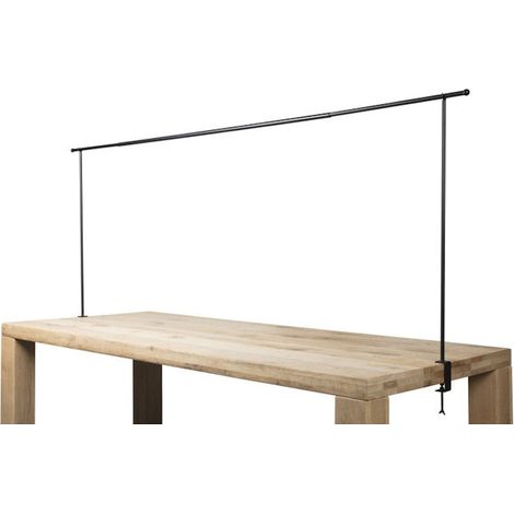 Deko Tischgestell schwarz ausziehbar - Länge 220-250 cm - Dekorations-Halter aus Metall