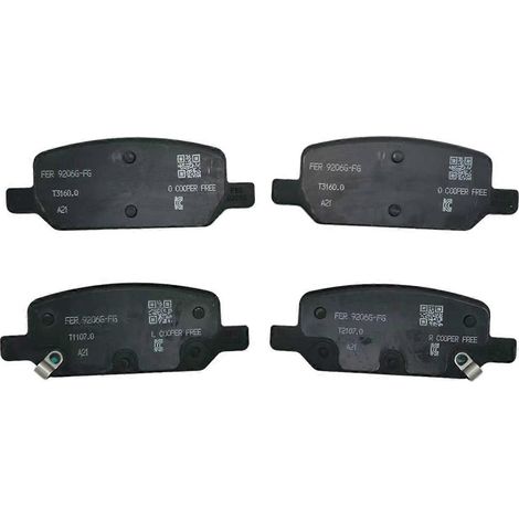 4 plaquettes de frein arrière pour automobile, compatibles avec les pièces 8008244-00-B (1/5)