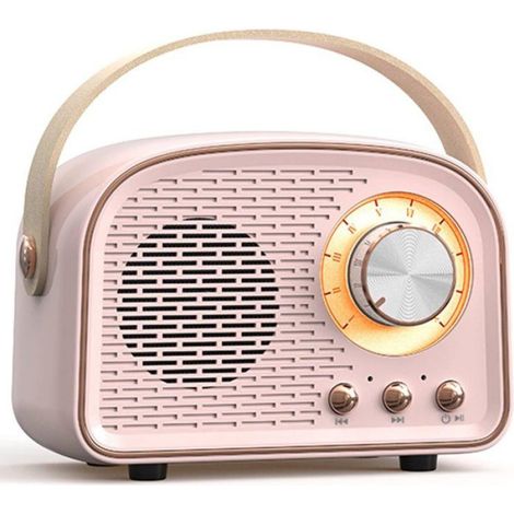 Retro Vintage Radio Bluetooth Speaker - Draadloze Stereo Speaker met FM Radio - Vintage Design - Bluetooth 5.0 Draadloze Speaker voo (1/5)