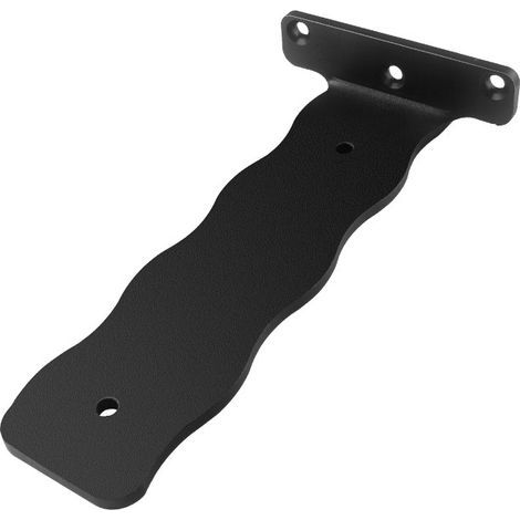2 supporti murali, mensola fluttuante 150 mm, supporti murali industriali, supporti murali in metallo, mensola a scomparsa, supporti a L, nero (1/5)