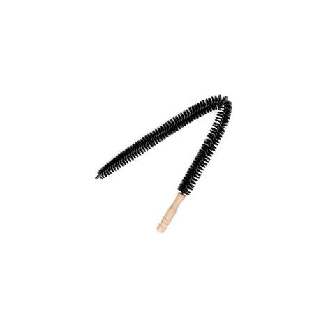 Radiator cleaning brush, long handle, soft fine bristles, suitable for cleaning dryers, length approx. 70 cm, black