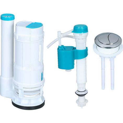1 Kit de accesorios para tanque de inodoro, válvula de drenaje, válvula de entrada de agua, grifo universal, baño (1/5)